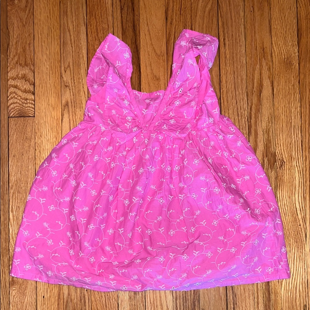 GAP Pink Floral Casual Kids Easter Dress